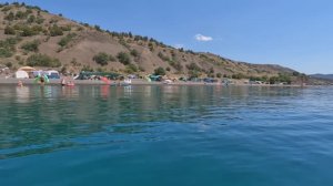 122 ч.  Жизнь в караване.  Кемпинг Чобан-Кале со стороны моря