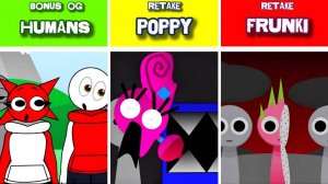 INCREDIBOX SPRUNKI 👤🎁 | RETAKE: HUMAN BONUS vs POPPY PLAYTIME vs FRUNKI! 🧸👽 ТРОЙНОЙ ВЫБОР!