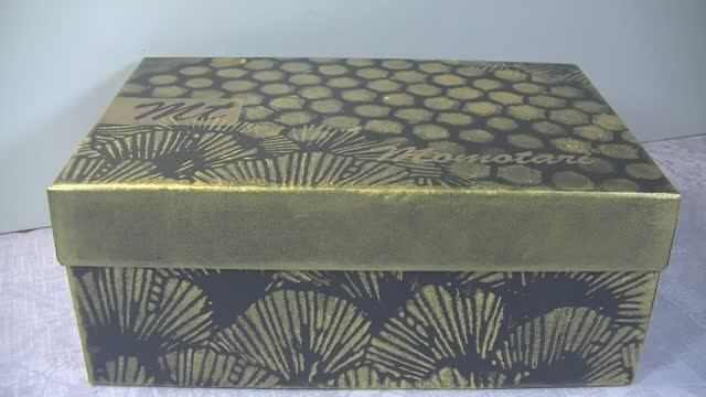 Творческий процесс .Декор коробки принтом из подручных материалов . смотреть онлайн