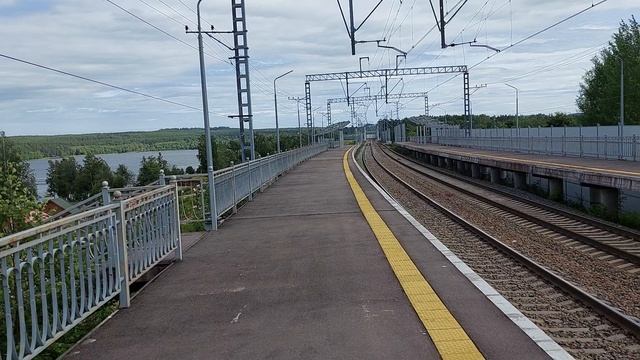 Обзор перрона платформы "Лосево" смотреть онлайн