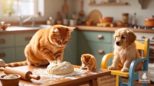 Мама-кошка и котенок спасают тюленя и получают в награду огромного лобстера!