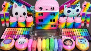 Слайм для кукольного домика Rainbow Gabbys,смешивающий глиттер для макияжа в слайм, насыщающий слизь