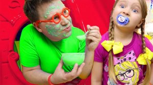 Милана и папа и их забавные истории для детей