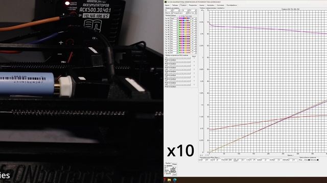 Ampace JP30 разряд током 10 А