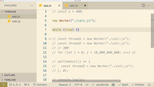 Understanding Node.js Core Concepts - 10 Multi-Threading - part 1 смотреть онлайн