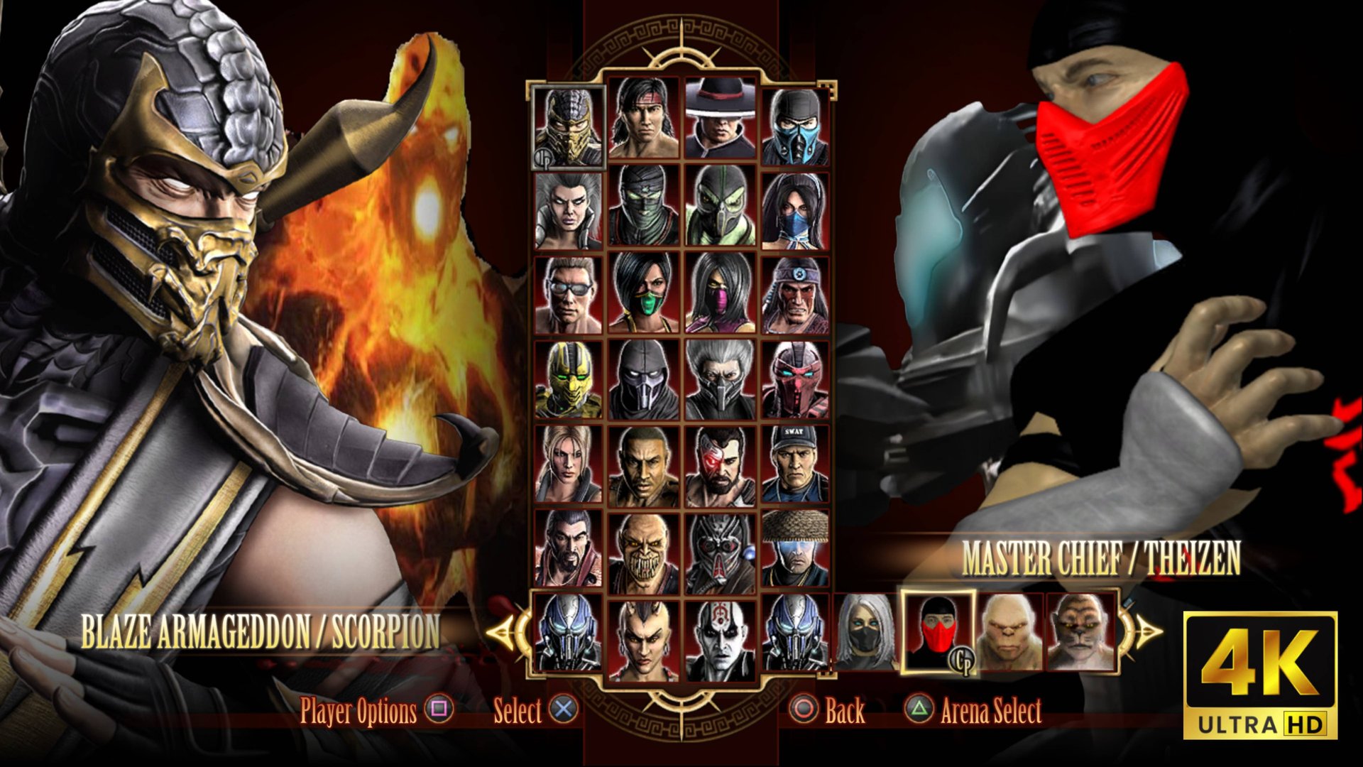 Игра за Gold Scorpion & Blaze Armageddon в Mortal Kombat Komplete Edition на PS3 Expert в 4K смотреть онлайн