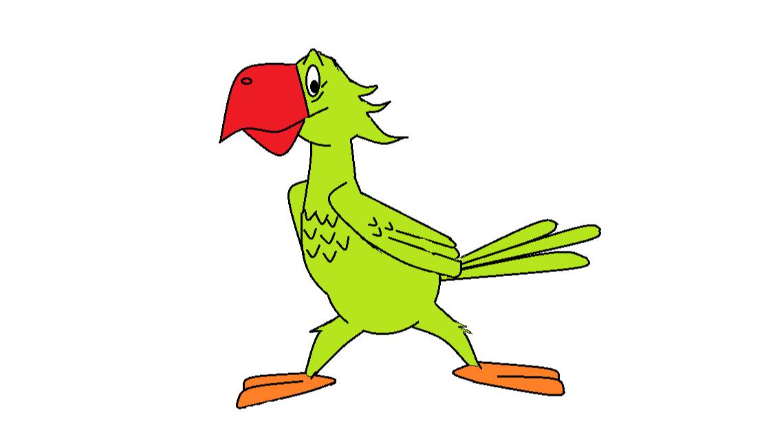 Рисуем веселого попугая смотреть онлайн