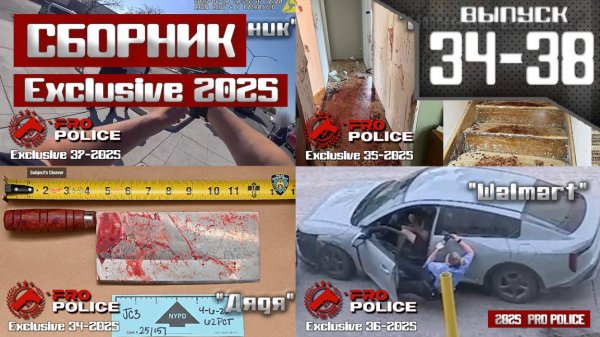 Применение оружия полицейскими: Сборник Exclusive 2025 [Выпуск 34-38]
