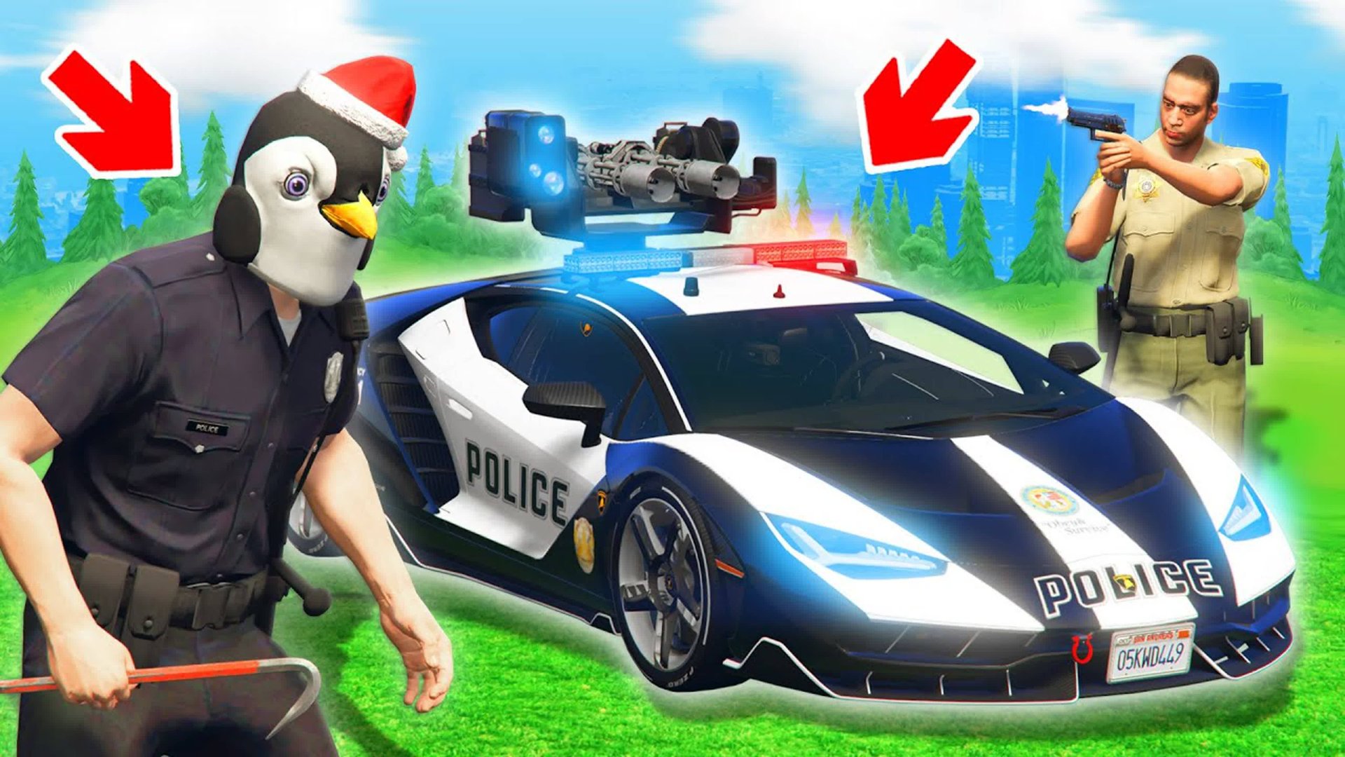 Угнал новую ламбу с миниганом у капитана полиции в гта 5 онлайн ! - реальная жизнь в gta 5 online смотреть онлайн