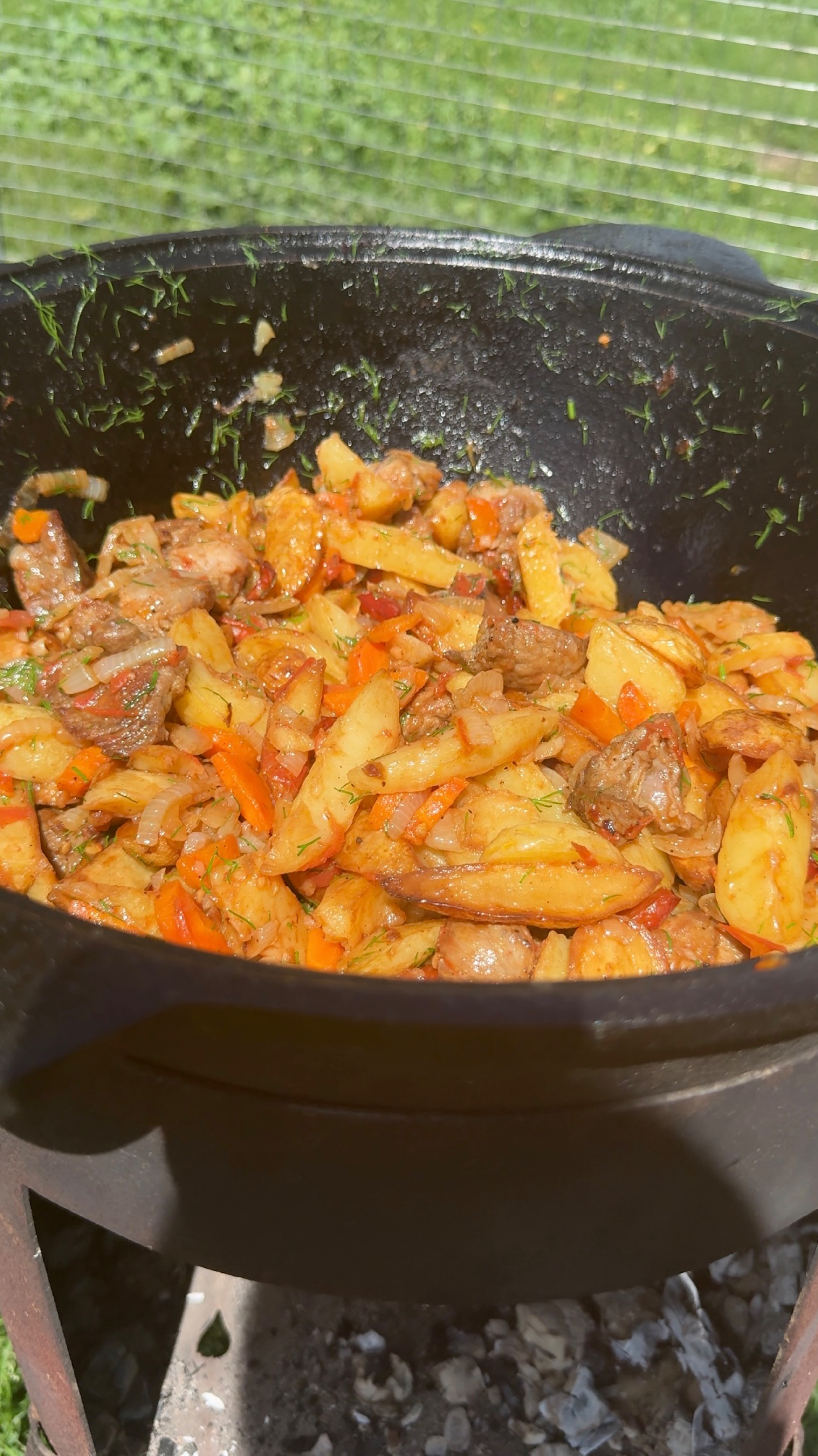 Картошка в казане