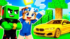 😎Я ПОДАРИЛ ЗОЛОТУЮ МАШИНУ БЕЗУМНОЙ ФАНАТКЕ в МАЙНКРАФТ!