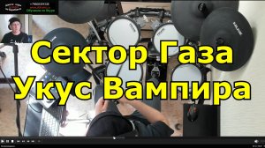 Сектор Газа Укус Вампира ● Уроки Игры На Барабанах ● Обучение Игре На Ударных Разбор Партии Ударных