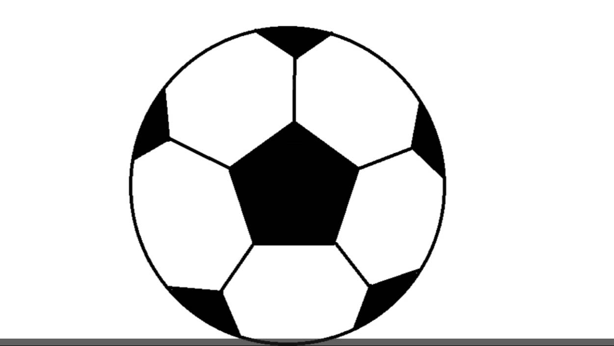Рисуем футбольный мяч смотреть онлайн