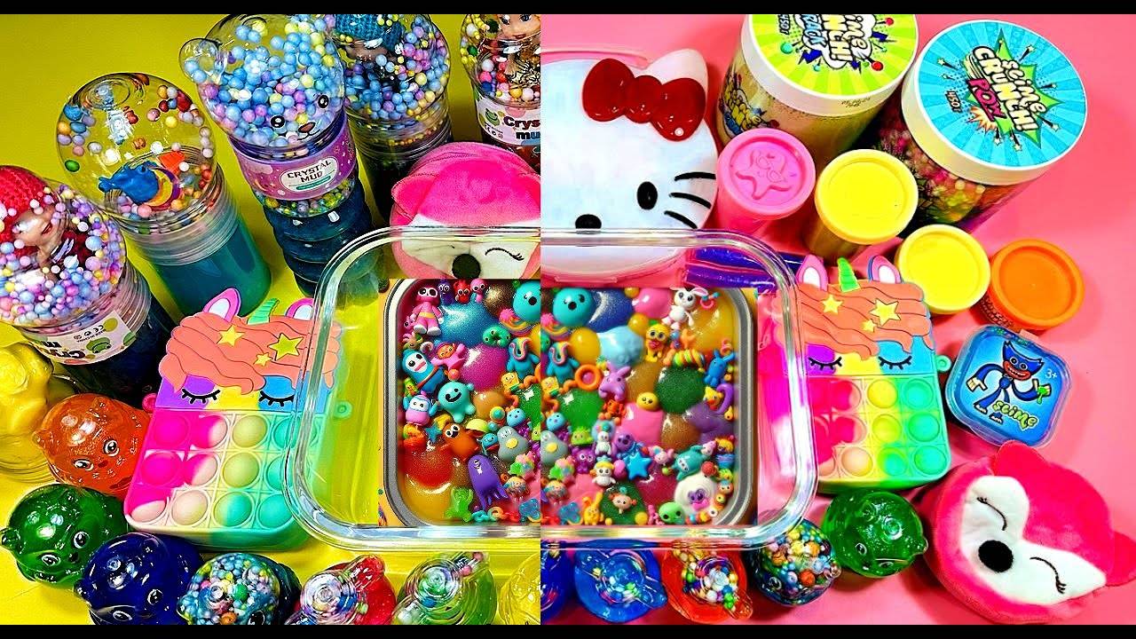 ASMR Slime 🌈 Микс Ярких Слаймов _ Слайм АСМР _ Slime ASMR