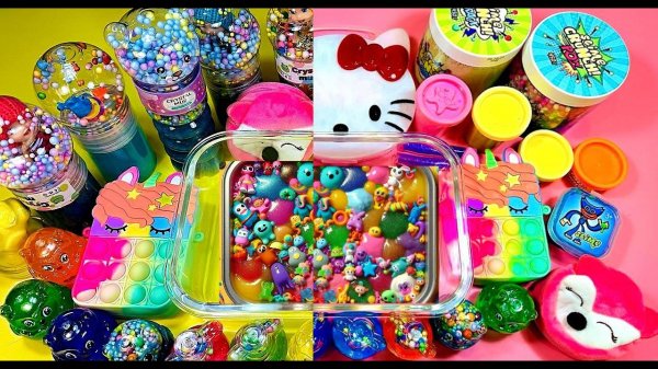 ASMR slime 🌈 Микс Ярких Слаймов _ Слайм АСМР _ Slime ASMR