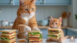 Мама-Кошка собирает капусту 🐾🧶