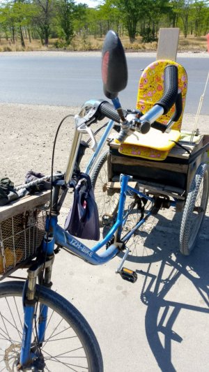 Деда Витя катает.