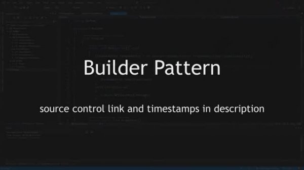 15. Builder Pattern - DESIGN PATTERNS (C#⧸.NET) [1juTvQXAjTM]