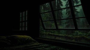 Шум Дождя с Грозой для Сна | Атмосфера Дождя за Окном, Звук Леса и Тишины