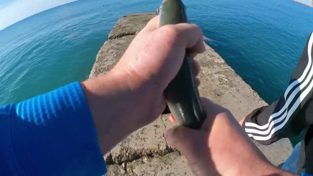 Морская рыбалка в Сочи. Проба пера! Пробуем ловить! Морской ультралайт и микроджиг!