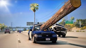 BeamNG Drive — Реалистичные аварии на автостраде