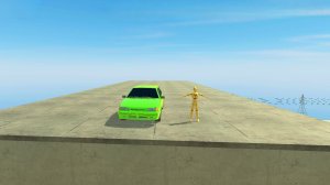 Как залететь на Крышу высокого здания на машине без спавна объектов      в ваз краш тест симулятор 2