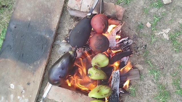 Овощи на мангале2