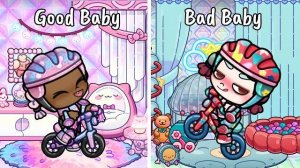 Хороший малыш против Плохого малыша: Ночной распорядок 😇👿 | Ролевая игра в Avatar World | Pazu