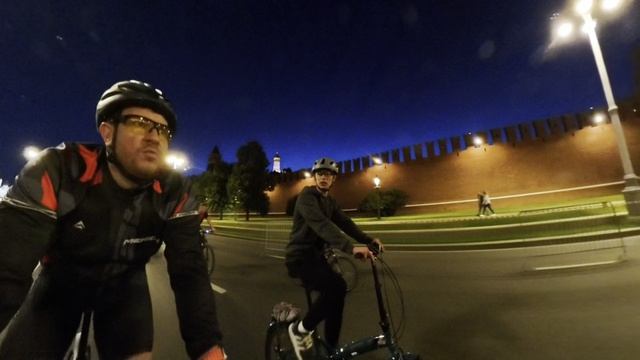 Случай на Московском ночном велофестивале #insta360X4