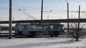 Троллейбус ЗиУ-682 КВР БТРМ-4051. Покатушки по Барнаулу.