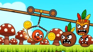 Игра Красный Шар В племенах Мультик для детей