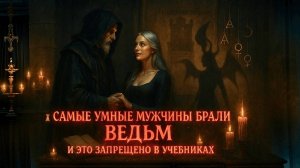 Зачем самые умные мужчины брали в жены только ведьм ? Это не расскажут в открытых источниках.