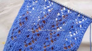 Лето в ажуре - Красивые ажурные дорожки спицами "Мелкие листочки"