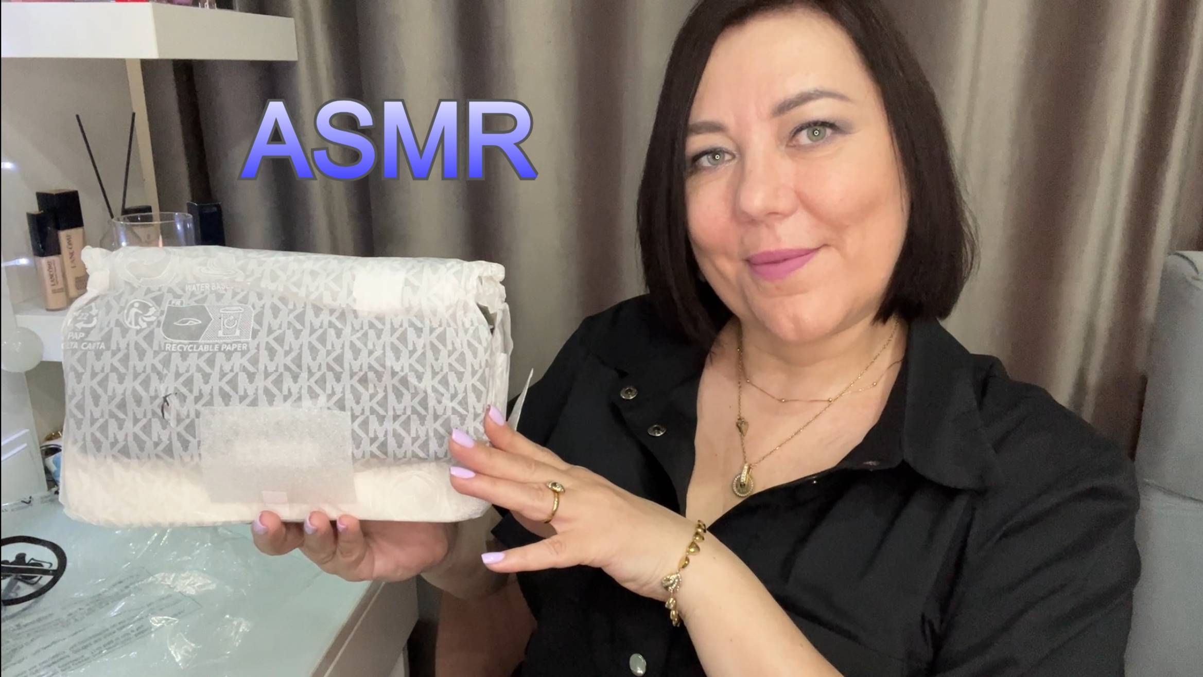 ASMR ШУРШАЩАЯ РАСПАКОВКА ПОСЫЛОК ИЗ АМЕРИКИ/ 1000% МУРАШКИ ШЕПОТ/Michael Kors UNBOXING/пром LIFEVLOG