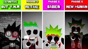 INCREDIBOX SPRUNKI PH5 👶👤 | RETAKE vs BABIES vs HUMAN vs Y.N.R! 🧒➡️🧔 ВЗРОСЛЕНИЕ В 4 ДЕЙСТВИЯХ!