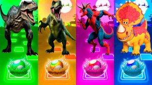 Динозавры - Мультики про Динозавров | МУЛЬТФИЛЬМЫ ДИНОЗАВРЫ в Tiles Hop 123 серия