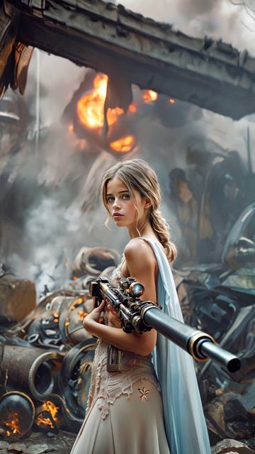 The_blonde_woman_in_a_white_dres смотреть онлайн