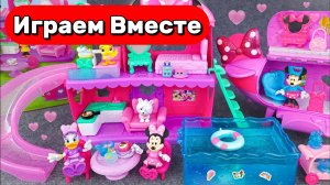 Игрушки из мультика Микки Маусс ! Большой кукольный домик Минни Маус ! Видео для детей