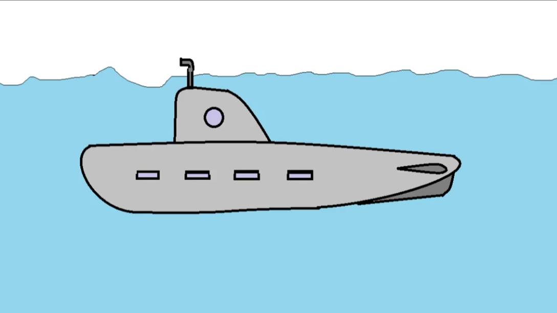 Рисуем подводную лодку смотреть онлайн