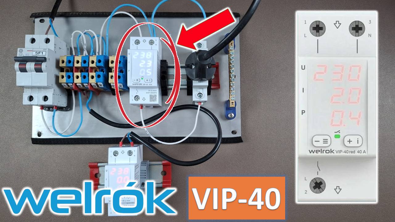 Настройка и работа VIP 40 многофункционального реле напряжения от Welrok смотреть онлайн