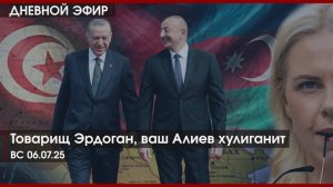 Товарищ Эрдоган, ваш Алиев хулиганит