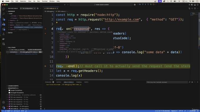 37 - Debugging NodeJS