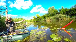 РЫБАЛКА В ЗЕЛЁНОМ РАЮ - КРУПНЫЙ КАРАСЬ И РАЗНОРЫБИЦА НА ПОПЛАВОК