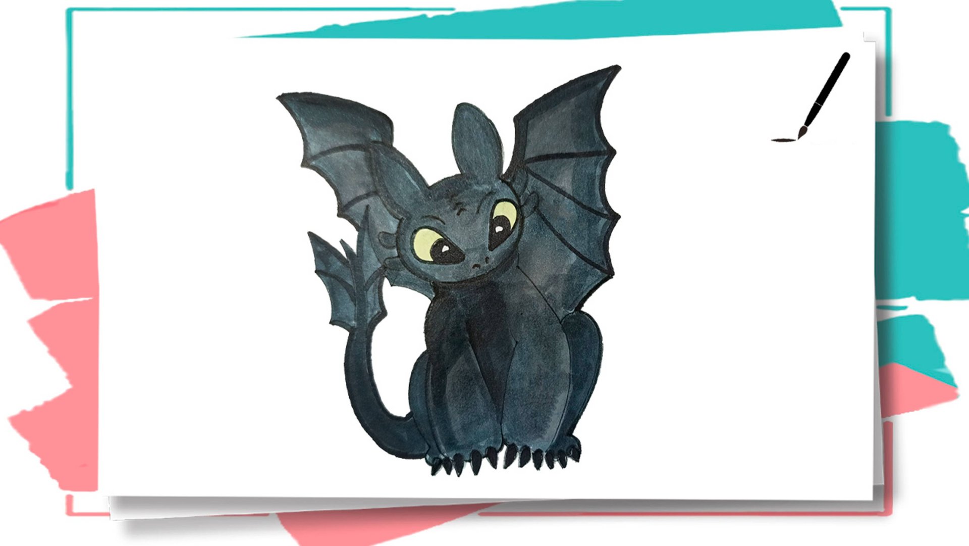 Как нарисовать Беззубика из мультфильма 