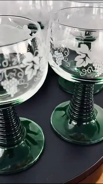 Фужеры ремеры #art #винтаж