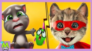 Мой Говорящий Том vs Маленький Котенок.Новые Наряды для Маскарада и Полетов.Какой Котик Самый Милый