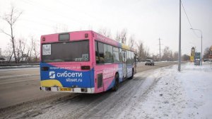 Автобус Mercedes-Benz O405N2 (АО 895 22) Покатушки по Барнаулу/Ride on the Mercedes-Benz O405N2 bus