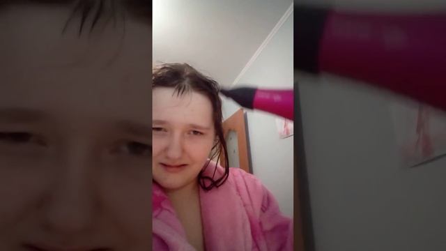 фен волос анна халати розовый банное  женщина шро