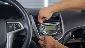 Как снять штатную магнитолу хендай солярис 2010 2011 2012 2013 2014 2015 2016