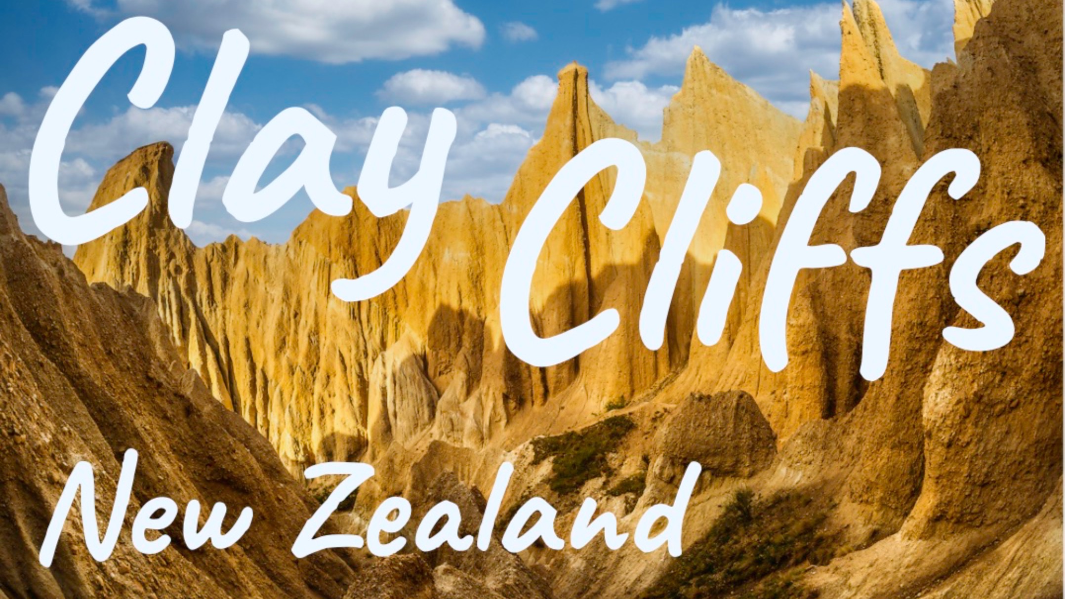 Глиняные Скалы (Clay Cliffs) в 4K | Земля, воздух и магия природы Новой Зеландии.